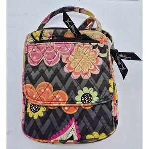 Vera Bradley Floral Crossbody Bag With Adjustable Strap & Magnetic Closure